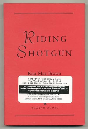 Seller image for Riding Shotgun for sale by Between the Covers-Rare Books, Inc. ABAA
