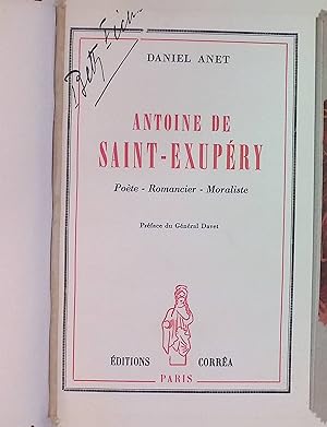 Image du vendeur pour Antoine de Saint-Exupry: Pote, Romancier, Moraliste mis en vente par books4less (Versandantiquariat Petra Gros GmbH & Co. KG)