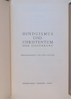 Bild des Verkufers fr Hinduismus und Christentum : Eine Einfhrung. zum Verkauf von books4less (Versandantiquariat Petra Gros GmbH & Co. KG)