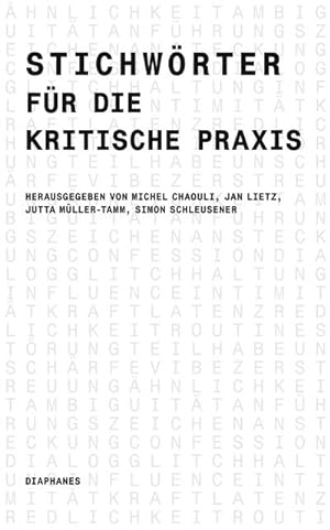 Seller image for Stichwrter fr die kritische Praxis for sale by Wegmann1855