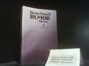 Bild des Verkufers fr Rumor. Botho Strauss / Ullstein-Buch ; Nr. 26068 : Literatur heute zum Verkauf von Der Buchecker