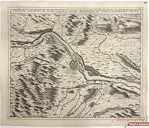 Bild des Verkufers fr Viennense Territorium Ob Res Bellicas Inter Christianos et Turcas Nuperrime Editum". Aus: Atlas Minor Sive Geographia Compendosia von Nicolaes Visscher. zum Verkauf von Antiquariat MEINDL & SULZMANN OG