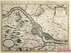 Seller image for Plan de la Ville de Vienne et ses Environs. Par le Sr. Sanson". for sale by Antiquariat MEINDL & SULZMANN OG