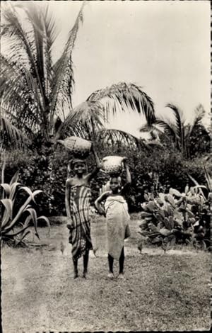 Ansichtskarte / Postkarte Brazzaville Französisch Kongo, Kleine Kinder