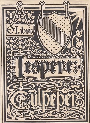 Immagine del venditore per Ex Libris Jespere Culpeper. Wappen und reicher Schmuck. venduto da Antiquariat  Braun