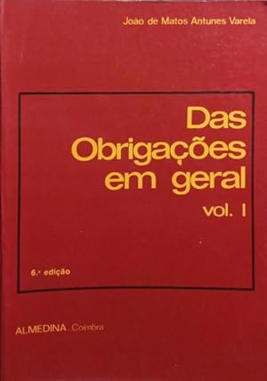 Seller image for DAS OBRIGAES EM GERAL. [2 VOLS. - ED. MISTAS] for sale by Livraria Castro e Silva