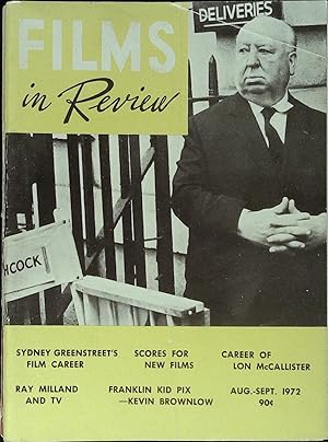 Films in Review August-September 1972 Alfred Hitchcock directing "Frenzy"