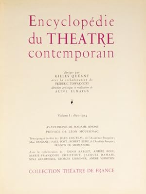 Imagen del vendedor de ENCYCLOPDIE DU THEATRE CONTEMPORAIN. [2 VOLS.] a la venta por Livraria Castro e Silva