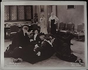 Bild des Verkufers fr All-American Drawback 8 x 10 Still 1935 Charlie McCarthy on pile of men! zum Verkauf von AcornBooksNH