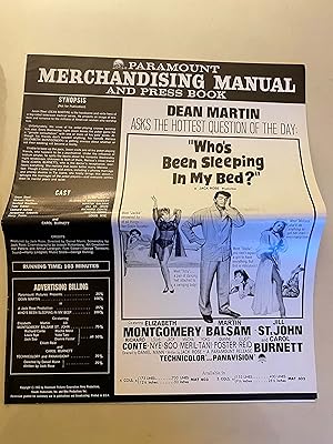 Seller image for Who's Been Sleeping in My Bed? Pressbook 1965 Dean Martin, Elizabeth Montgomery for sale by AcornBooksNH