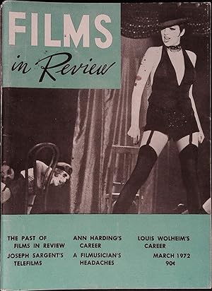 Films in Review March 1972 Liza Minnelli in "Cabaret"