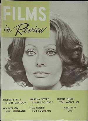 Films in Review April 1971 Sophia Loren in "The Priest's Wife"
