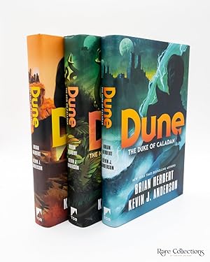 Immagine del venditore per Dune: the Duke of Caladan, Dune: the Lady of Caladan & Dune: the Heir of Caladan (The Caladan Trilogy - Double Signed) venduto da Rare Collections