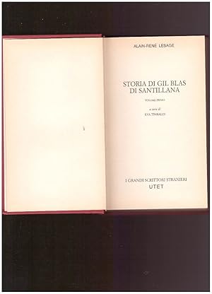 Seller image for STORIA DI GIL BLAS DI SANTILLANA Vol. Primo for sale by librisaggi