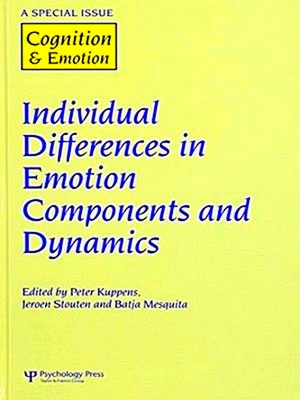 Imagen del vendedor de Individual Differences in Emotion Components and Dynamics a la venta por Collectors' Bookstore
