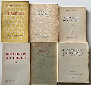 Lot : Itinéraire, 1947 - L'Evangile intérieur, 1951 - Notre Dame de la Sagesse, 1950 - Rencontre ...