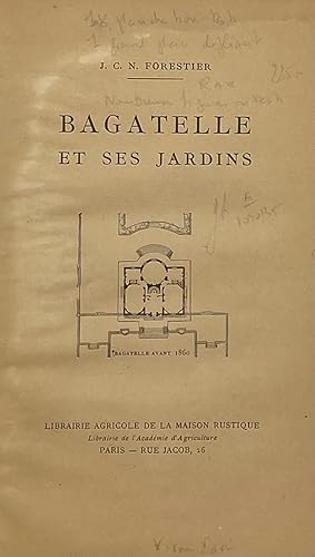 Image du vendeur pour Bagatelle et ses jardins mis en vente par Librairie Historique F. Teissdre
