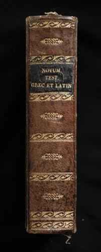 Image du vendeur pour Novum Foedus, cum version Latina secundum curam J. Leusdenii et Griesbachii mis en vente par Antiquariaat Meuzelaar