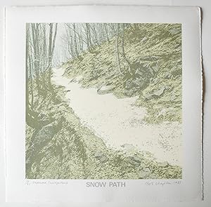 Seller image for Ousenone, Switzerland. Snow Path . Screen Print, 10/ 25 copies only for sale by Roe and Moore