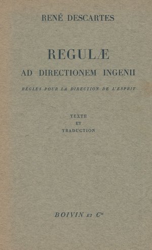 Image du vendeur pour Regulae ad directionem ingenii - Rgles pour la direction de l'esprit - mis en vente par Le Petit Livraire