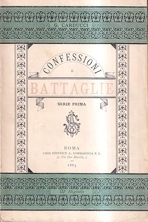 Immagine del venditore per Confessioni e battaglie. Serie prima venduto da Il Salvalibro s.n.c. di Moscati Giovanni
