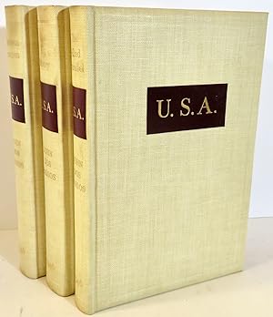 U.S.A. Trilogy [ Complete Three Volume Set ] Volume I : The 42nd Parallel Volume II : Nineteen Ni...