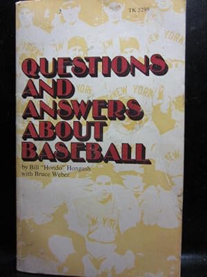 QUESTIONS AND ANSWERS ABOUT BASEBALL