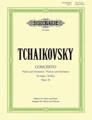 Seller image for Violin Concerto in D Op. 35 Edition for Violin and Piano by the Composer : Solo Part Ed for sale by GreatBookPrices