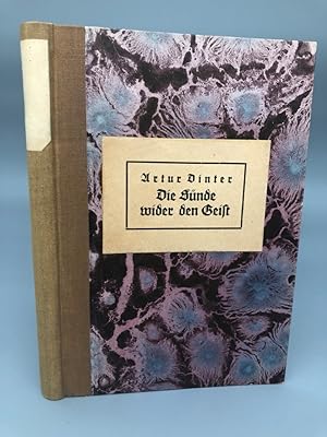 Seller image for Die Snde wider den Geist. Ein Zeitroman. Erste bis zehnte Auflage, 1.   50. Tausend for sale by Antiquariat an der Linie 3
