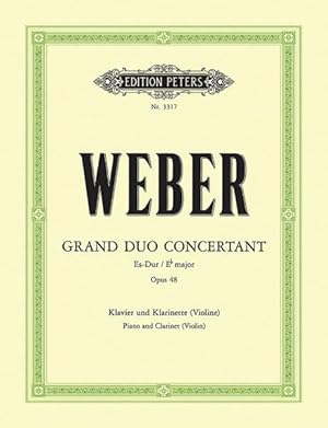 Seller image for Grand Duo Concertant in E Flat Op. 48 for Clarinet Violin and Piano for sale by GreatBookPrices