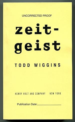 Seller image for Zeitgeist for sale by Between the Covers-Rare Books, Inc. ABAA