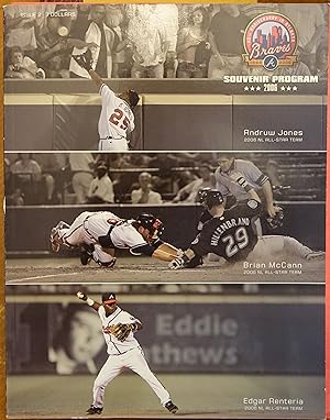 2006 Atlanta Braves Souvenir Program w/ unused scoreard