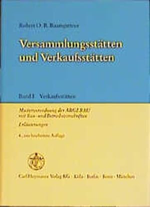 Seller image for Versammlungssttten und Verkaufssttten, Bd.1, Verkaufssttten for sale by Studibuch
