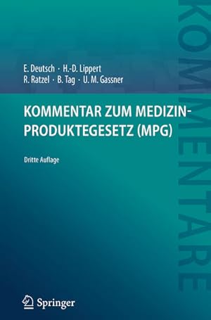 Imagen del vendedor de Kommentar zum Medizinproduktegesetz (MPG) a la venta por Studibuch