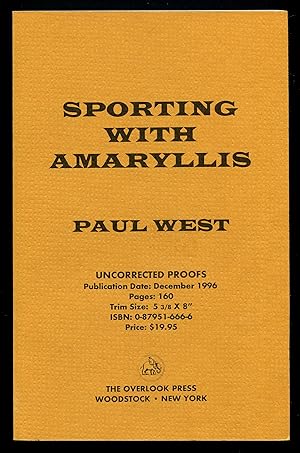 Bild des Verkufers fr Sporting with Amaryllis zum Verkauf von Between the Covers-Rare Books, Inc. ABAA