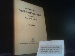 Seller image for Kleine Auswahl aus den Schriften von Justus Mser zur Anregung, damit man ihn selber lese. Hrsg. anlssl. d. Mserwoche in Osnabrck (17.-24.10.36) von Wieman. for sale by Der Buchecker