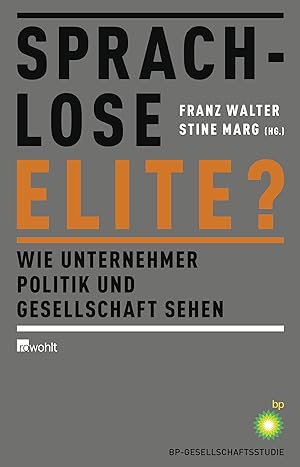 Imagen del vendedor de Sprachlose Elite?: Wie Unternehmer Politik und Gesellschaft sehen a la venta por Gabis Bcherlager