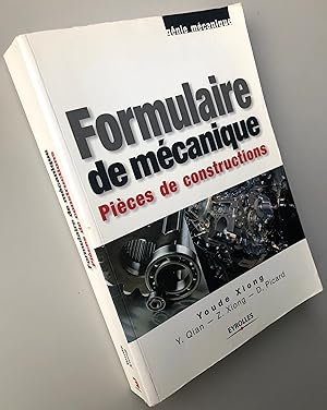 Image du vendeur pour Formulaire de mcanique : Pices de construction mis en vente par Librairie Thot