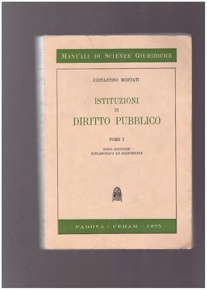 Seller image for Istituzioni di diritto pubblico Tomo I for sale by librisaggi