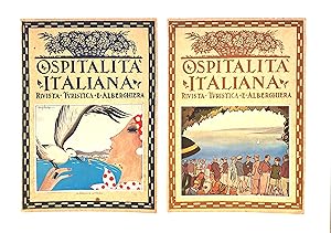Bild des Verkufers fr Due Copertine originali della rivista Ospitalit Italiana 1928 zum Verkauf von Studio bibliografico De Carlo