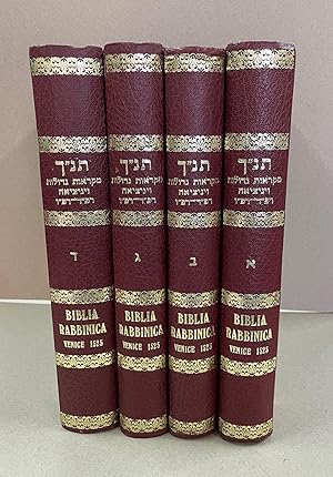 BIBLIA RABBINICA. 4 VOLUMES. A REPRINT OF THE 1525 VENICE EDITION. Edited By JACOB BENHAYIM IBN A...