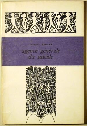 Seller image for AGENCE GNRALE DU SUICIDE - Jean-Jacques Pauvert 1940 - Numerote for sale by Llibres del Mirall