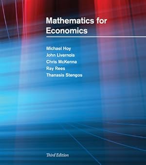 Immagine del venditore per Mathematics for Economics venduto da Collectors' Bookstore