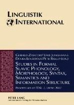 Seller image for Studies in Formal Slavic Phonology, Morphology, Syntax, Semantics and Information Structure for sale by Collectors' Bookstore