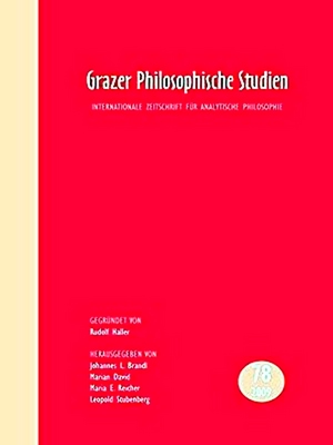 Image du vendeur pour Grazer Philosophische Studien: Grazer Philosophische Studien. Band 78 mis en vente par Collectors' Bookstore