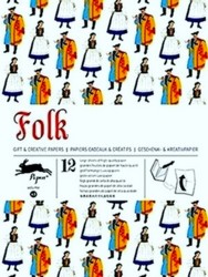 Image du vendeur pour Gift Wrapping Paper Book 43 - Folk mis en vente par Collectors' Bookstore