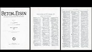 Beton und Eisen. Internationales Organ für Betonbau. (Originalausgabe XXVI. Jahrgang 1927)