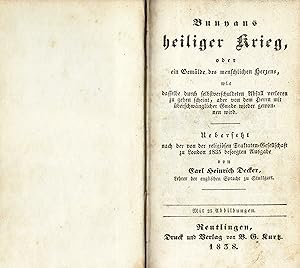 Bild des Verkufers fr Bunyans heiliger Krieg, oder ein Gemlde des menschlichen Herzens (Erste deutsche Ausgabe 1838) zum Verkauf von Libro-Colonia (Preise inkl. MwSt.)