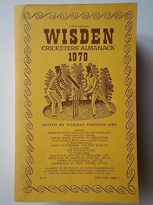 Bild des Verkufers fr WISDEN CRICKETERS' ALMANACK 1979 zum Verkauf von GfB, the Colchester Bookshop