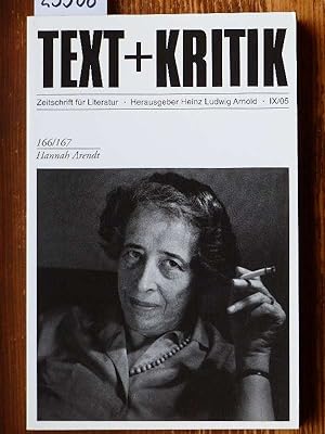 Bild des Verkufers fr Hannah Arendt. [Mit Beitr. von Ursula Ludz, Jerome Kohn, Jost Hermand et al.] zum Verkauf von Michael Fehlauer - Antiquariat